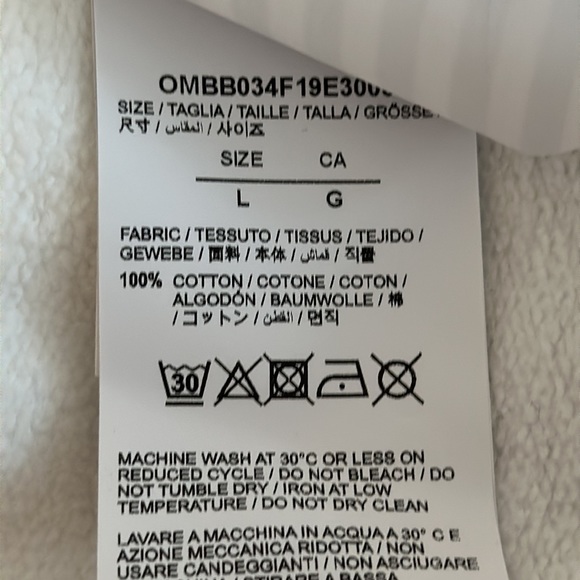 OFF-WHITE C/O VIRGIL ABLOH Acrylic Arrows Hoodie New - Picture 13 of 13